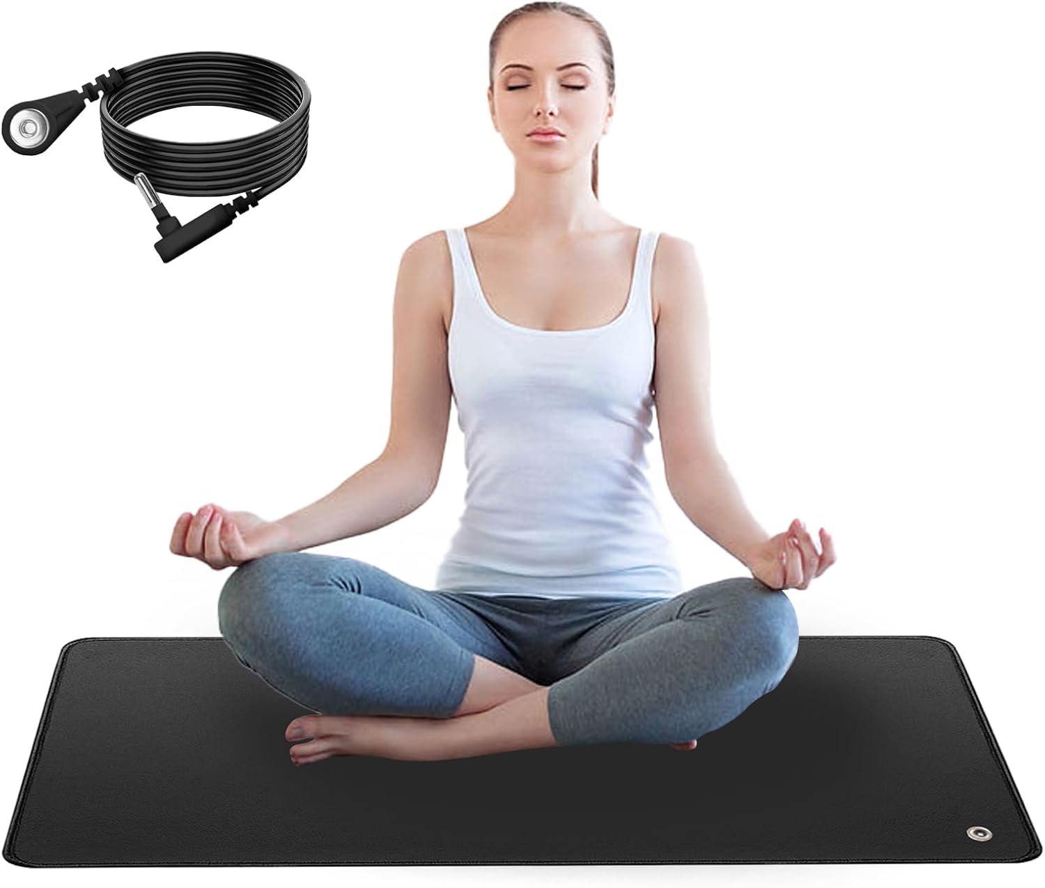 Grounding Mat 35.4x23.6 inches, Grounding Sleep Mat, Grounding Pad for Bed, Universal Grounding Foot Mat for Reduce Pain and Inflammation, Relieve The Stress and Keep Healthy - Image 2