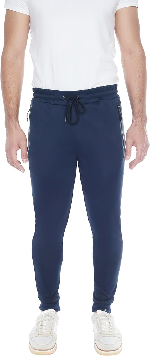 Mens Sweatpants 3- Pack Active Athletic Joggers with Zipper Pocket and Drawstring - Image 5
