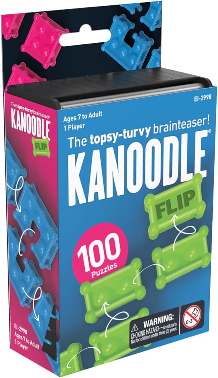 Educational Insights Kanoodle Flip 3-D Brain Teaser Puzzle Game for Kids, Teens And Adults, Featuring 100 Challenges, Ages 7+ - Image 2