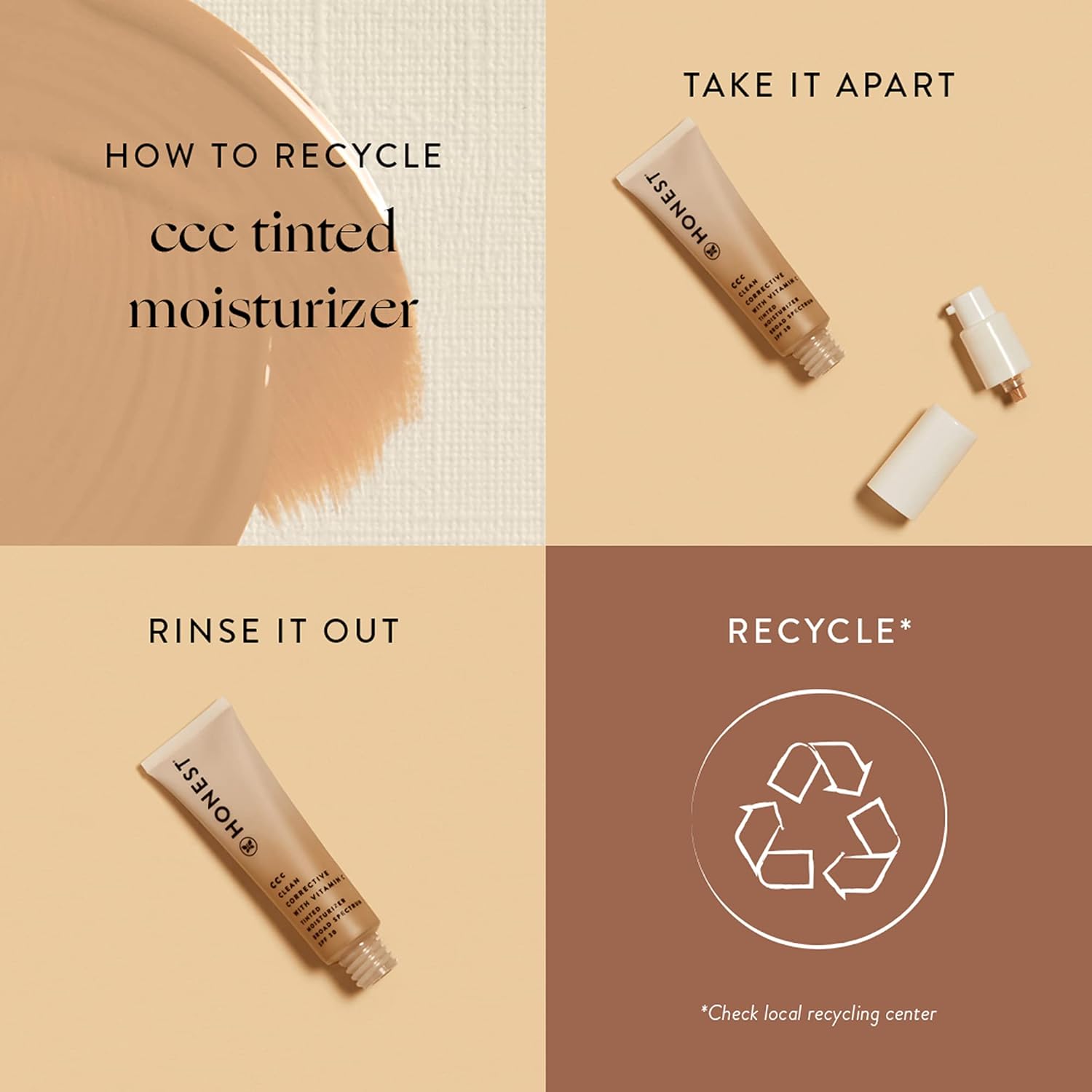 Honest Beauty CCC Clean Corrective with Vitamin C Tinted Moisturizer | Mineral SPF 30 | Vegan + Cruelty Free | Sol Rich, 1 fl oz - Image 12