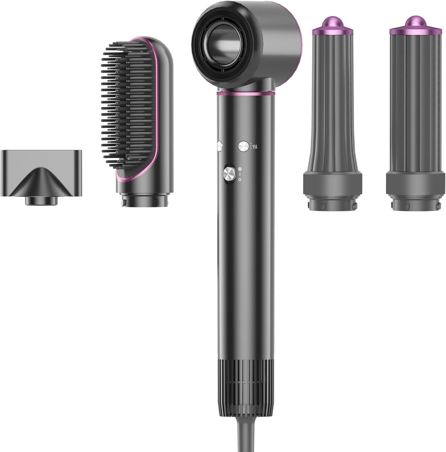 Hair Dryer Brush 5 in 1 110,000 RPM High-Speed Frizz-Free Blow Dryer for Fast Drying, Curling Volumizing Smoothing & Styling, Hair Styler, Straightening Curler, Concentrator Good Gift - Image 2