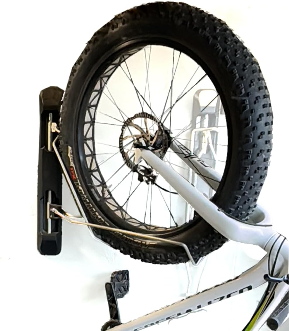 Unbound Bike Storage Rack: Swivel Wall Mount for Effortless Indoor Storage - Space-Saving Design with Swivel Arms. Ideal for Home, Garage, Bike Park (Fat Bike Rack (TIRE WIDTH 2.8''~5'')) - Image 2