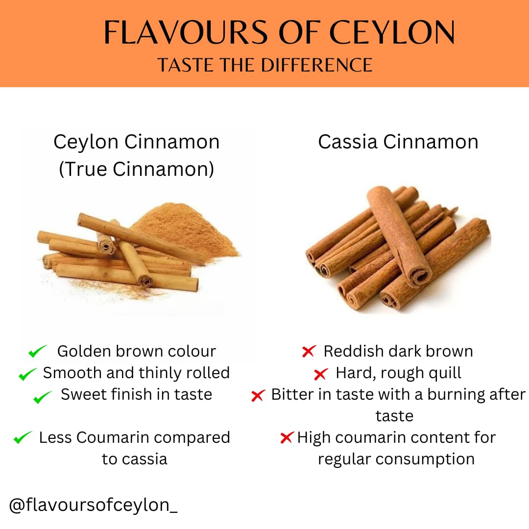 Flavours of Ceylon – Ceylon Cinnamon Quills – 50 Grams (1.7 Oz) Pure Ceylon Cinnamon – Made in Sri Lanka – 100% USDA Organic Certified - Image 5