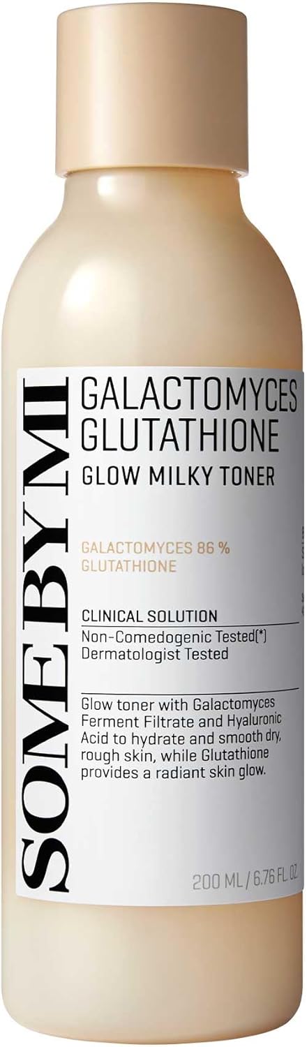 SOME BY MI Galactomyces Glutathione Glow Milky Toner - 6.76Oz, 200ml - Hydrating & Brightening Korean Milky and Rice Toner with Glutathione & Vitamin C for Smooth, Radiant Skin - Korean Skin Care - Image 2