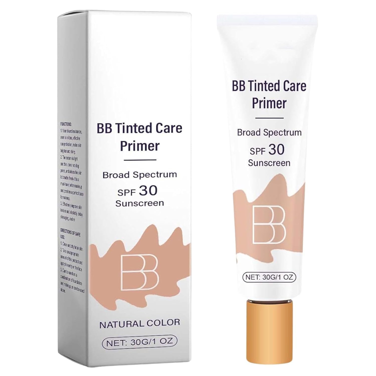 BB Tinted Moisturizer SPF 30, BB Tinted Care Primer, BB Tinted Care Primer, Full Coverage Light-Medium Skin Color Hydrating & Smoothing Natural color - Image 2