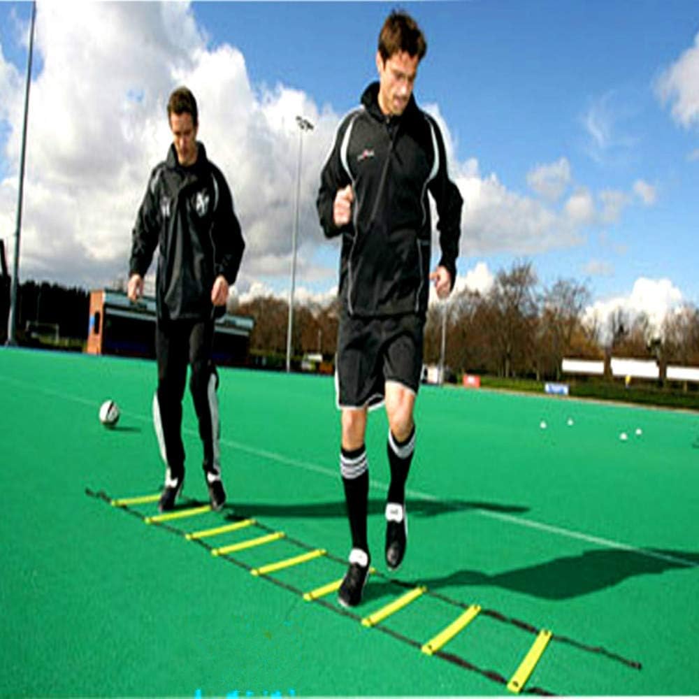 Speed Agility Training Kit-12 Rung 20Ft Agility Ladder, 5 Round Training Cones,Resistance Parachute, 4 metal Stakes & Carrying bag, football ladders for Faster Footwork and Better Movement Skills - Image 6