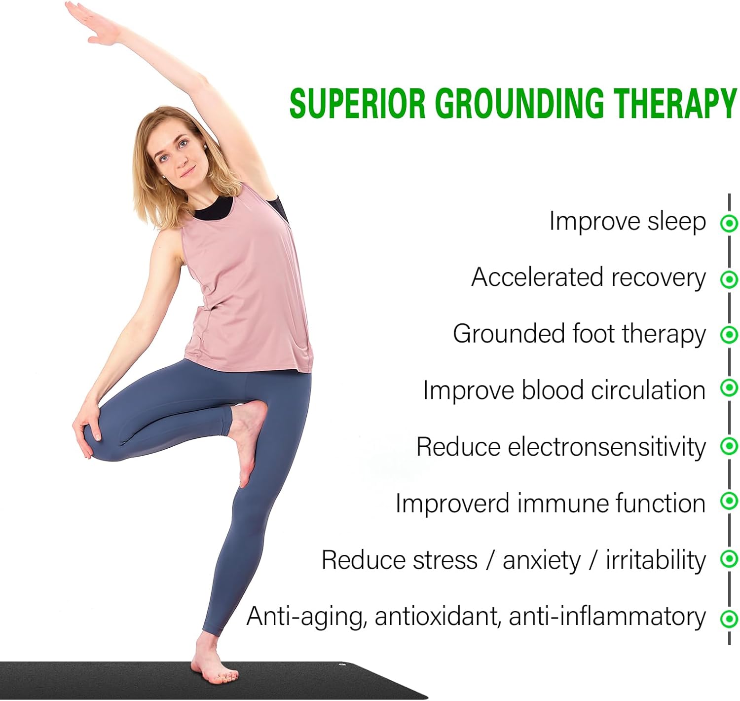 Grounding Mat,Mat Improves Sleep, 15ft Grounding CordGrounding Pad Kit, Earth Therapy for Foot Mat,Computer Mat, Sleep Mat, Pet Mat,(26.7 x 10 Inch) - Image 7