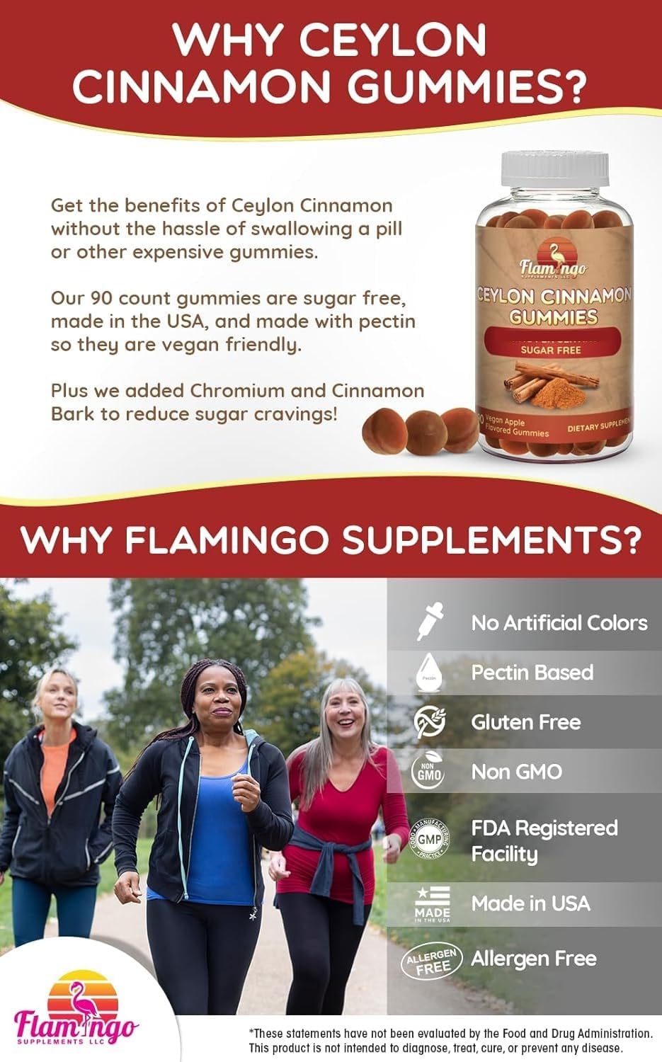 Sugar Free Ceylon Cinnamon Gummies Sugar Regulation, Joint Pain, Neuroprotective- Cinnamon Supplement with Chromium and Cinnamon Bark- Alternative to Cinnamon Capsules - 90 Chews - Image 3