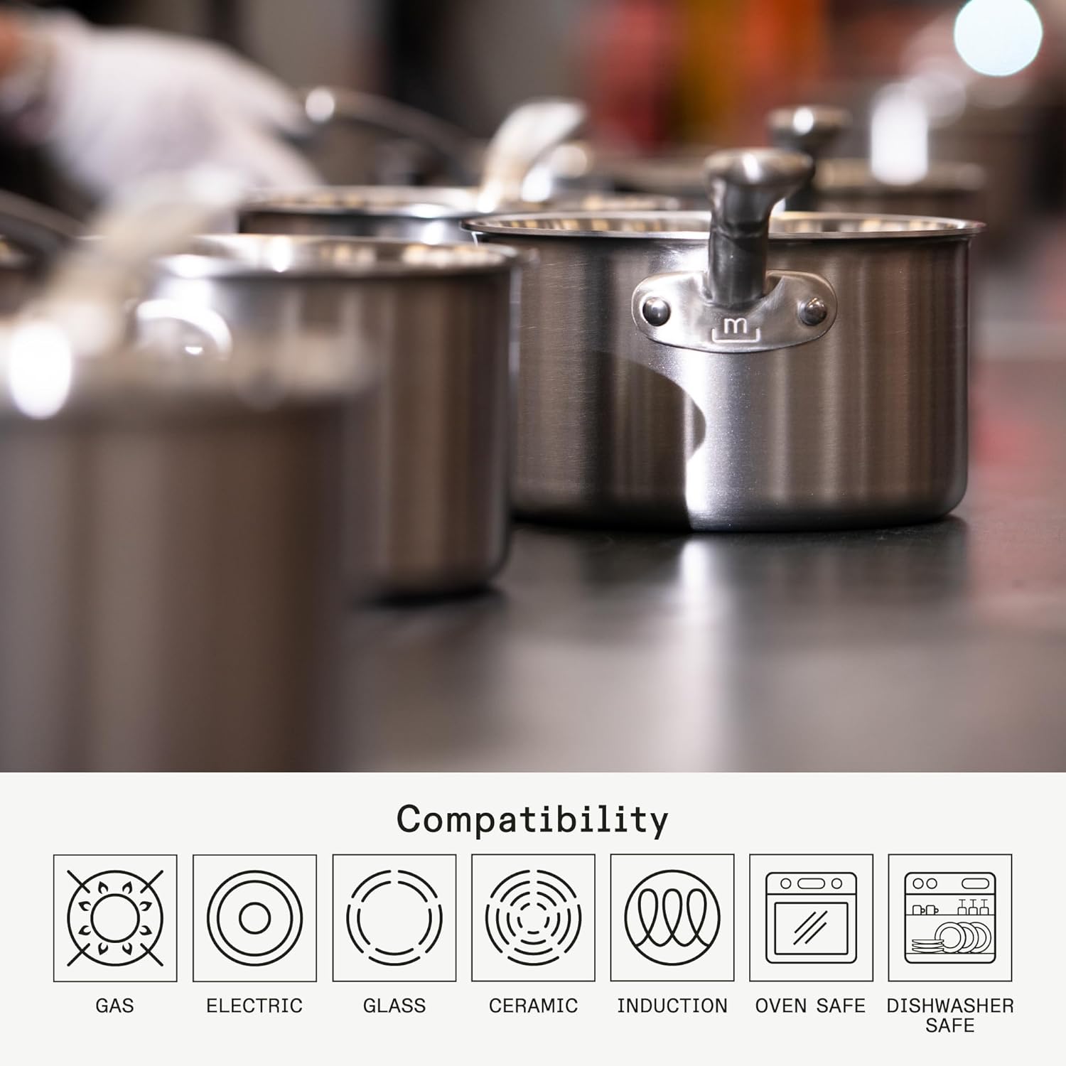 Made In Cookware - 6 Pc Stainless Steel Cookware Set - 5 ply Clad - Includes Frying Pans, Saucepan, and Stock Pot - Professional Grade - Crafted in Italy - Induction Compatible - Image 5