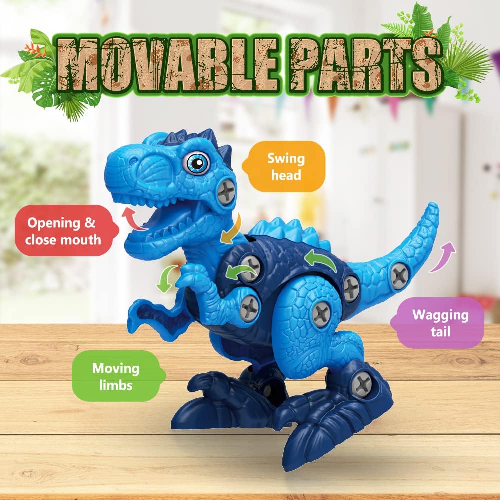 BAODLON Dinosaur Toys for 3-7 Year Olds - Building Dinosaurs with Electric Drill - Educational STEM Construction Toy - Christmas & Birthday Gift - Image 4