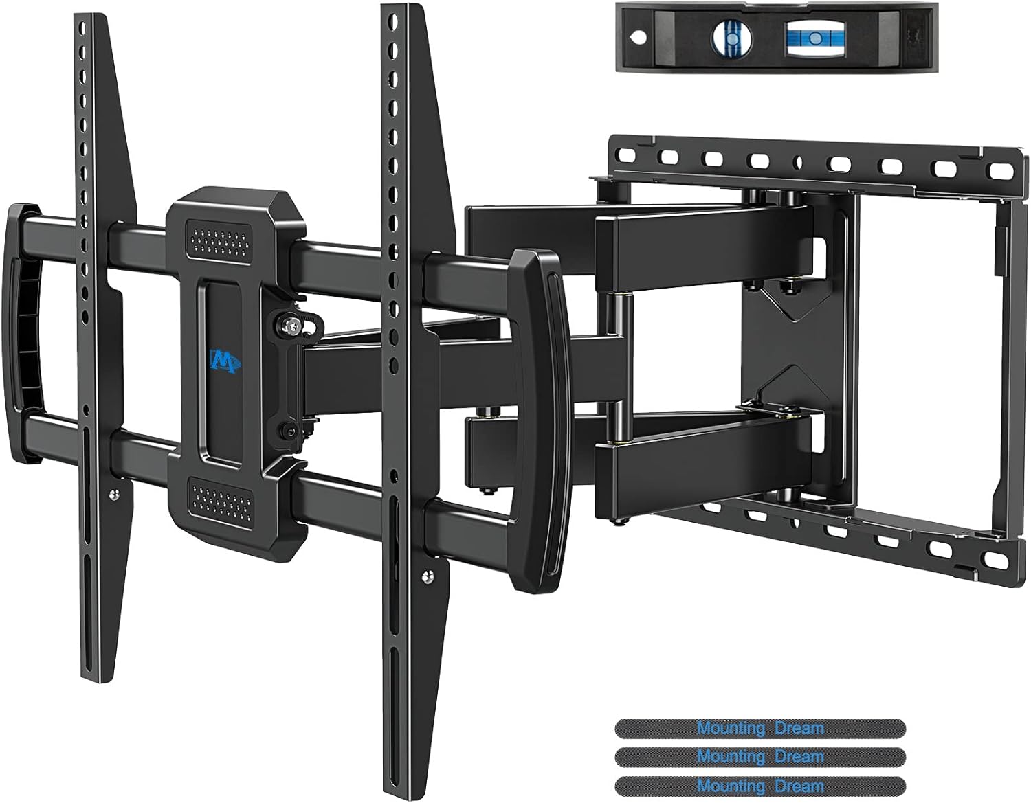 Mounting Dream TV Wall Mount, UL Listed Full Motion Mount Bracket for 42-84 Inch Flat Screen TVs, Swivel Articulating Dual Arms, Max VESA 600x400mm, 100 LBS Loading, Fits 16 Inches Wood Studs, MD2296 - Image 2