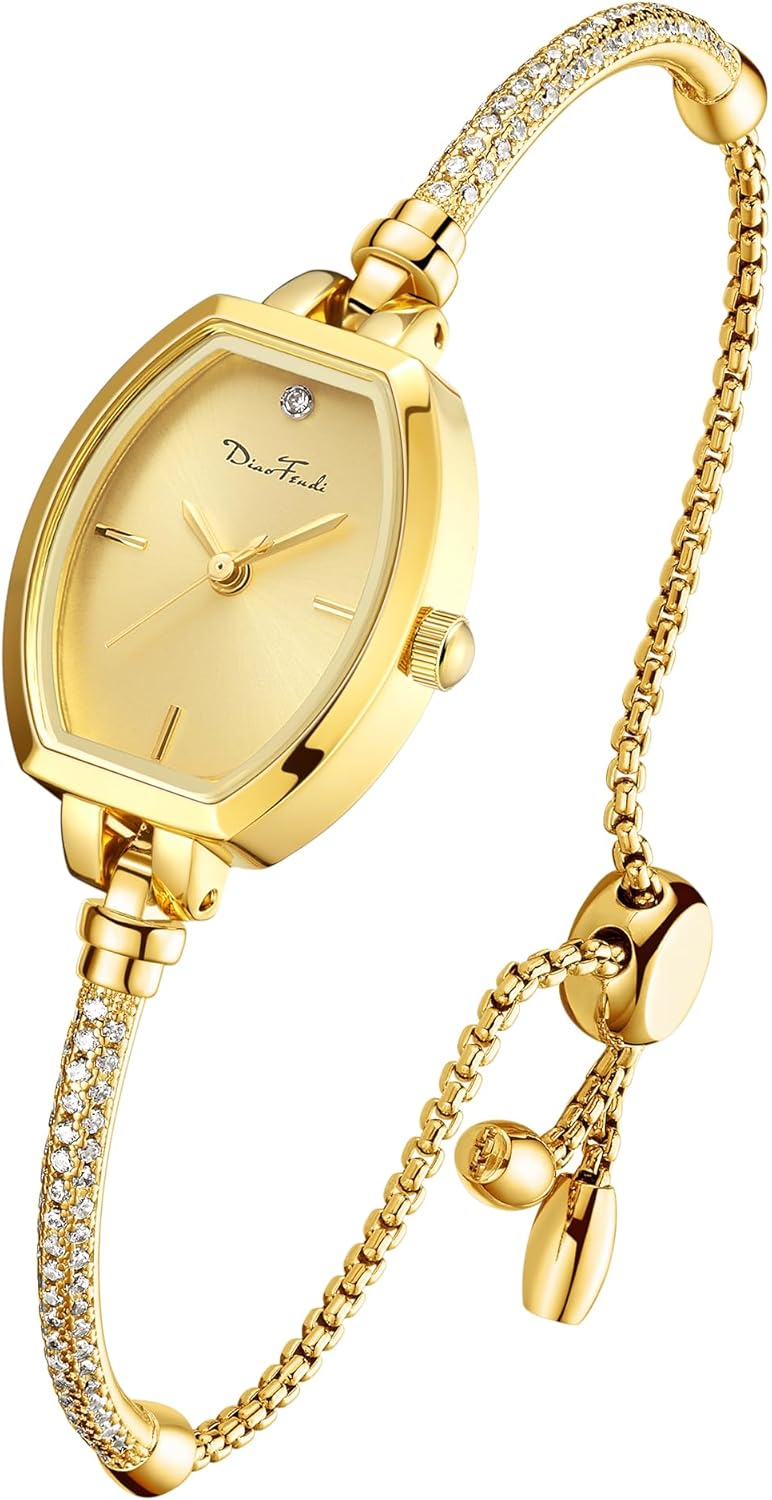 Petite Bracelet Watch for Women, Gifts for Girlfriend Diamond Dress Analog Watch Waterproof - Image 2