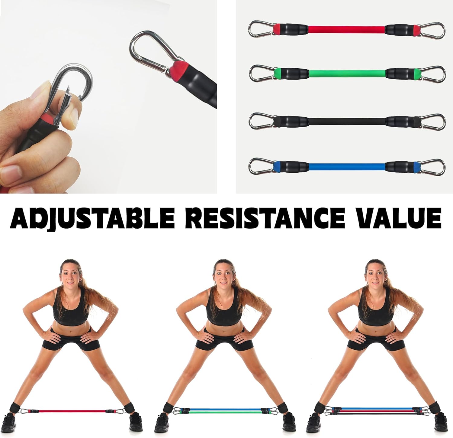 Fitness Ankle Straps for Cable Machine, Kickbacks Glute Workouts, Lower Body Exercises, Adjustable Leg Straps with Neoprene Padding Men Women - Image 9