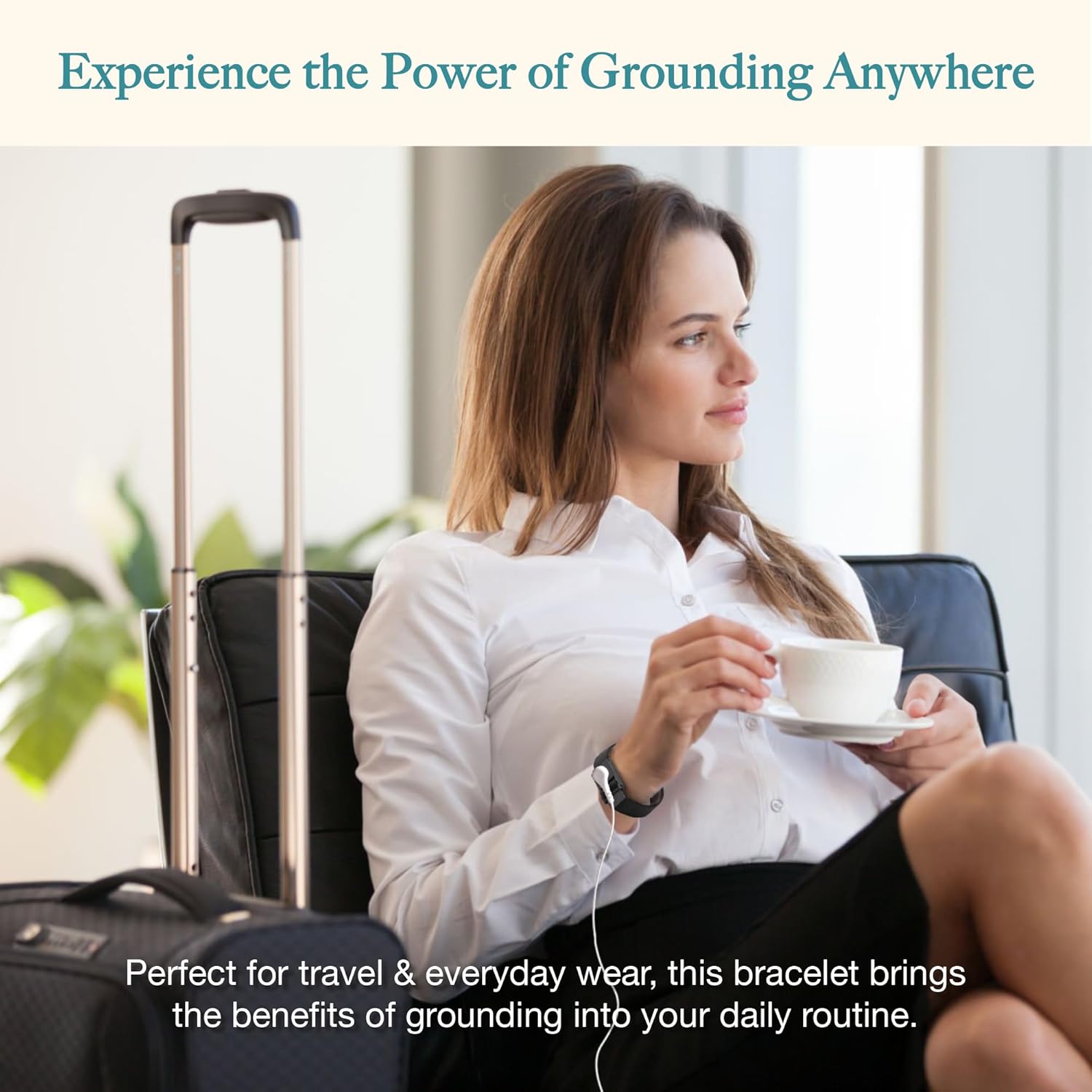 Fitted Grounding Sheets for Earthing, 5% Silver Fiber + 95% Certified Organic Cotton for Better Sleep and Pain Relief. Deep Pockets. Includes Grounding Wristband & Cords (King) - Image 6