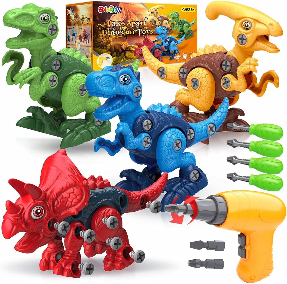 BAODLON Dinosaur Toys for 3-7 Year Olds - Building Dinosaurs with Electric Drill - Educational STEM Construction Toy - Christmas & Birthday Gift - Image 9
