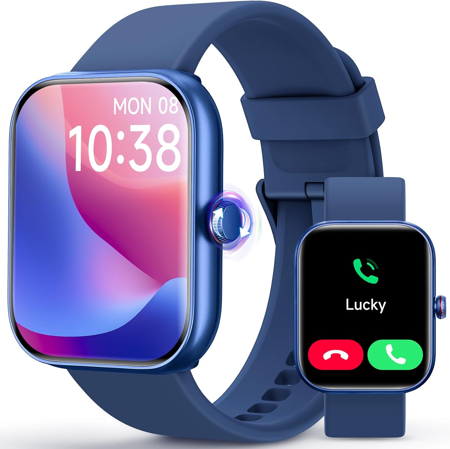 Smart Watch for Android iOS Phones, 1.91’’ HD Display Smartwatch for Women Men Built-in Alexa(Answer/Make Calls), Fitness&Sleep Tracker, Heart Rate Monitor, 115+ Activity Mode - Image 2