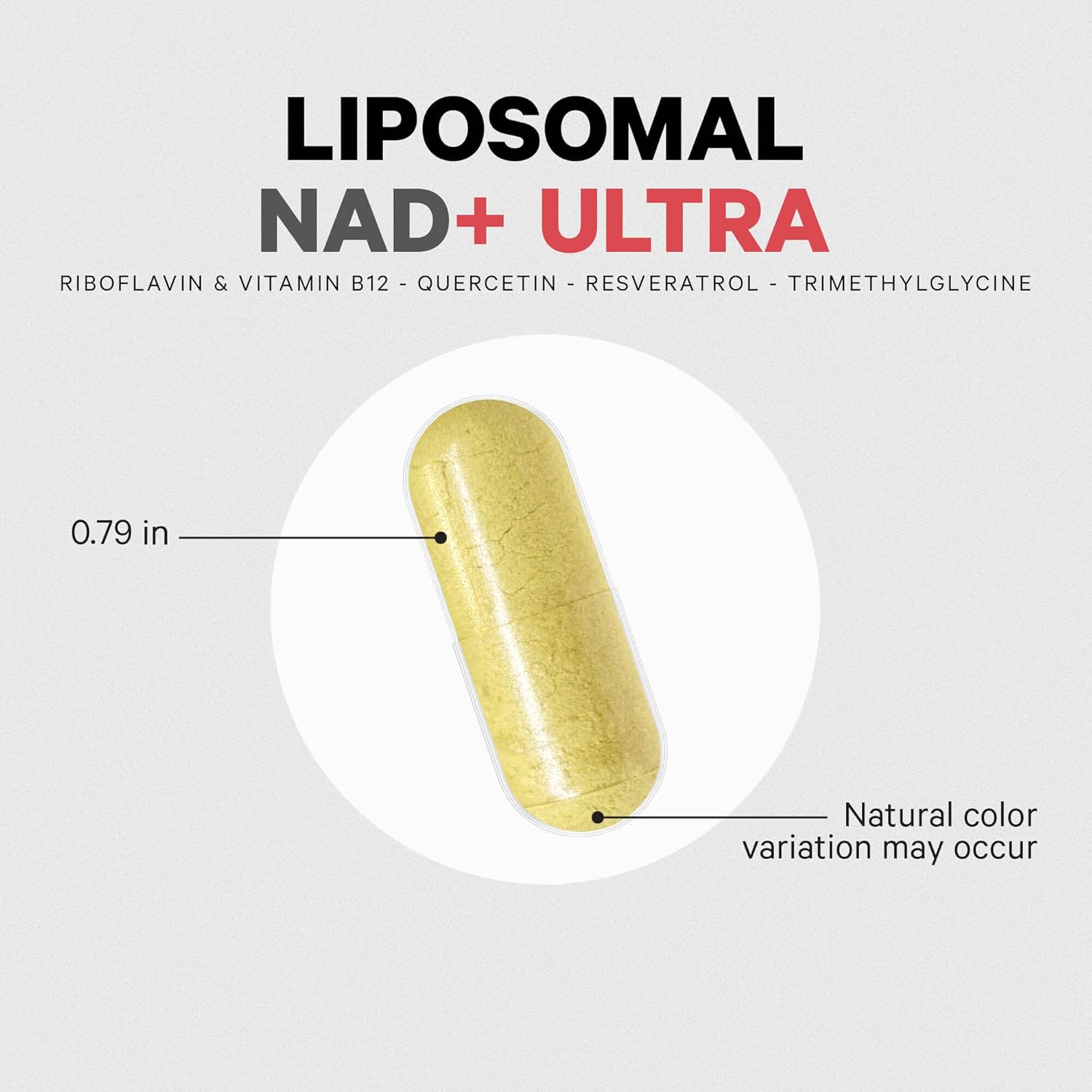 Codeage Liposomal NAD+ with Resveratrol & Vitamin B - NAD Plus Ultra for Energy & Healthy Aging Support - NAD Vitamin Supplement with Quercetin, Betaine, Riboflavin - Bioavailable - 90 Capsules - Image 7