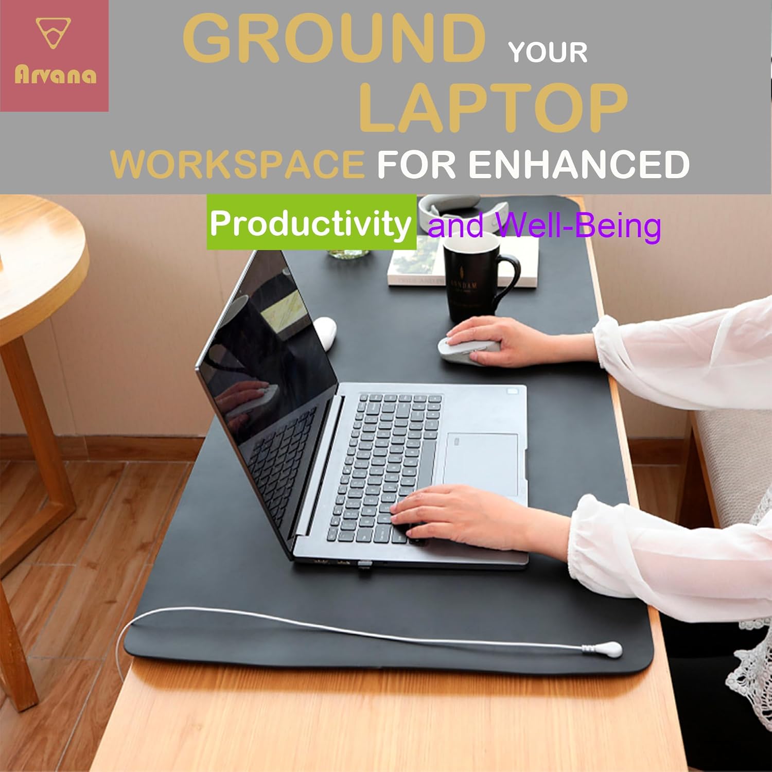 Grounding Mat 39.4"x11.8" - Large Earthing Pad for Stress Relief & Inflammation Reduction, Earth Therapy for Work, Relaxation & Sleep, Anti-Static Waterproof Grounding Sheet for Bed & Desk - Image 8