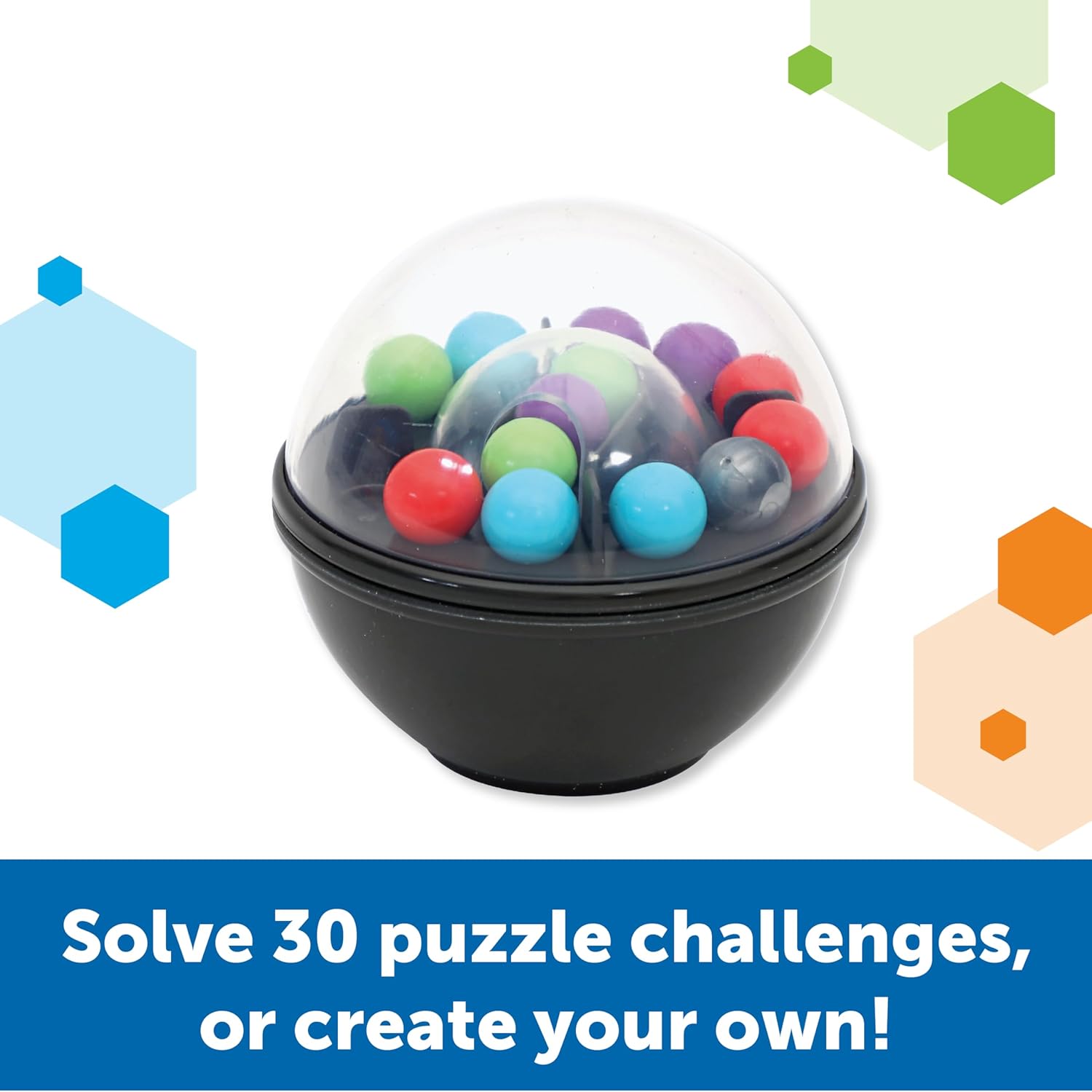 Learning Resources Scramboozle Puzzle Ball - 3D Brain Teasers and Puzzle Games for Kids and Adults, Puzzle Sort Ball Game, Easter Basket Stuffers For Teens, Ages 6+ - Image 3
