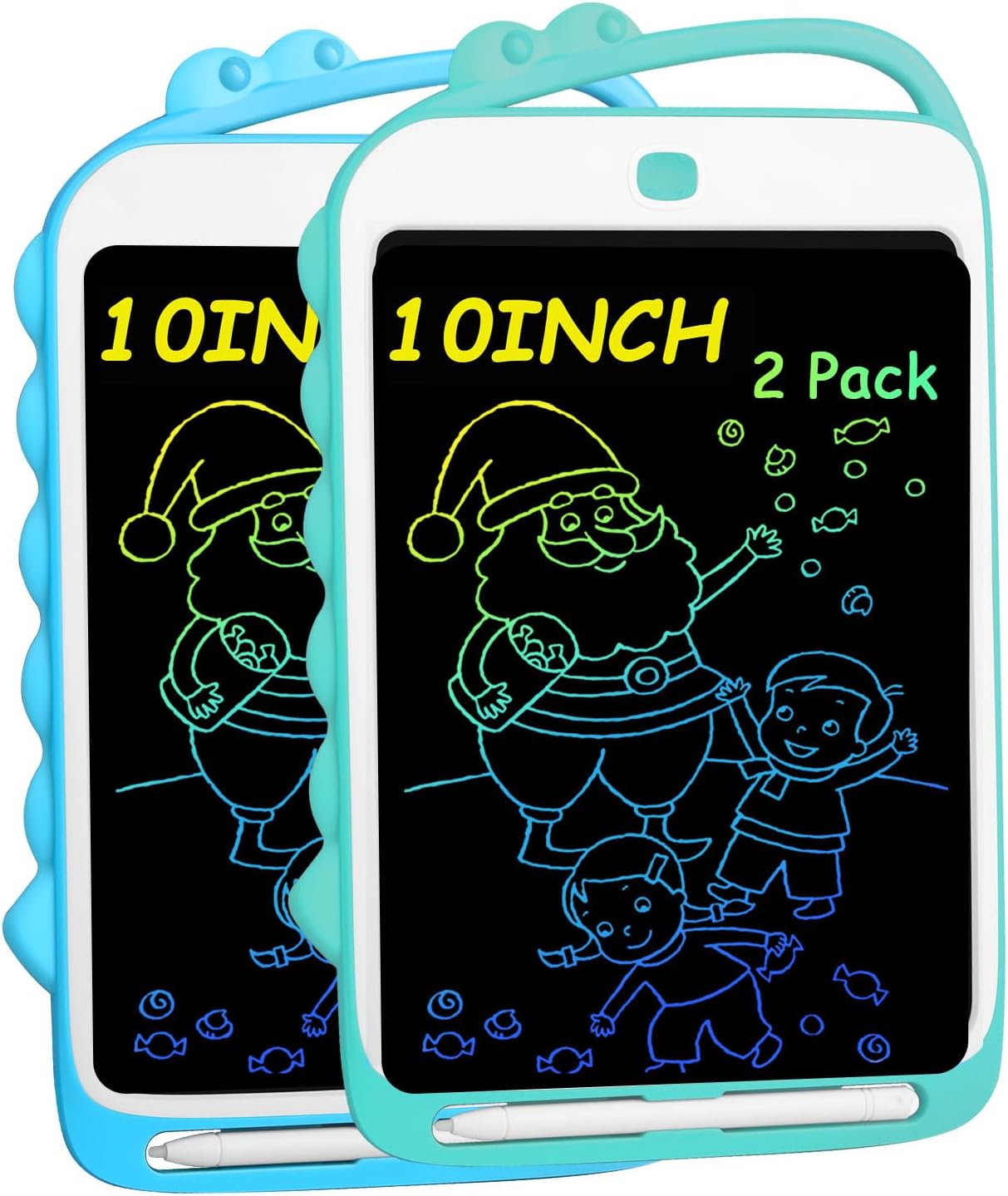 2Pack LCD Writing Tablet for Kids,Colorful 10 inch Drawing Tablet for Toddler,Toy Dooldle Board for 3-10 Years Old Children,Drawing Board for Kids,Chritmas Birthday Gifts for Girls Boys - Image 2