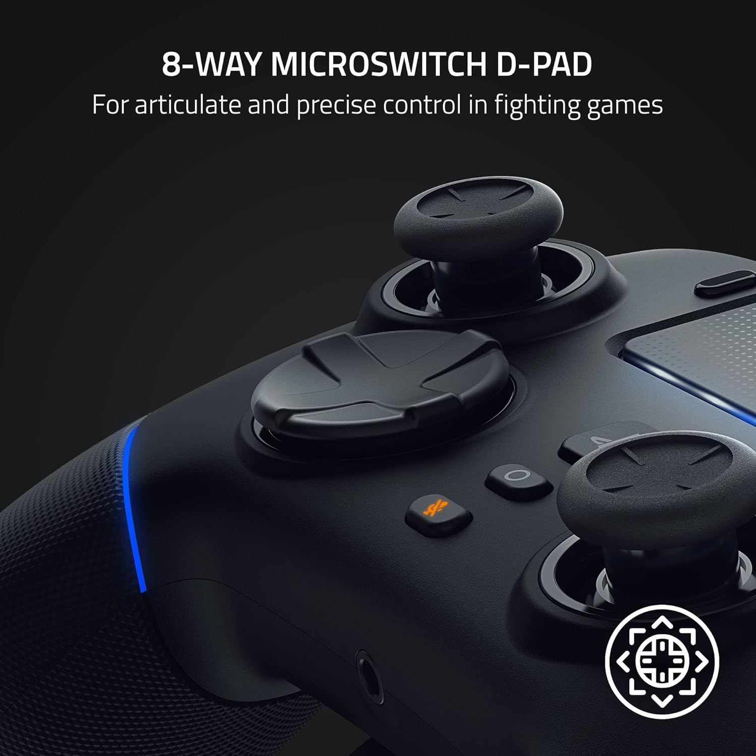 Razer Wolverine V2 Pro Wireless Gaming Controller with Hyperspeed Connection, Mecha-Tactile Action Buttons, and 8-Way Microswitch D-Pad (Renewed, Black) - Image 5