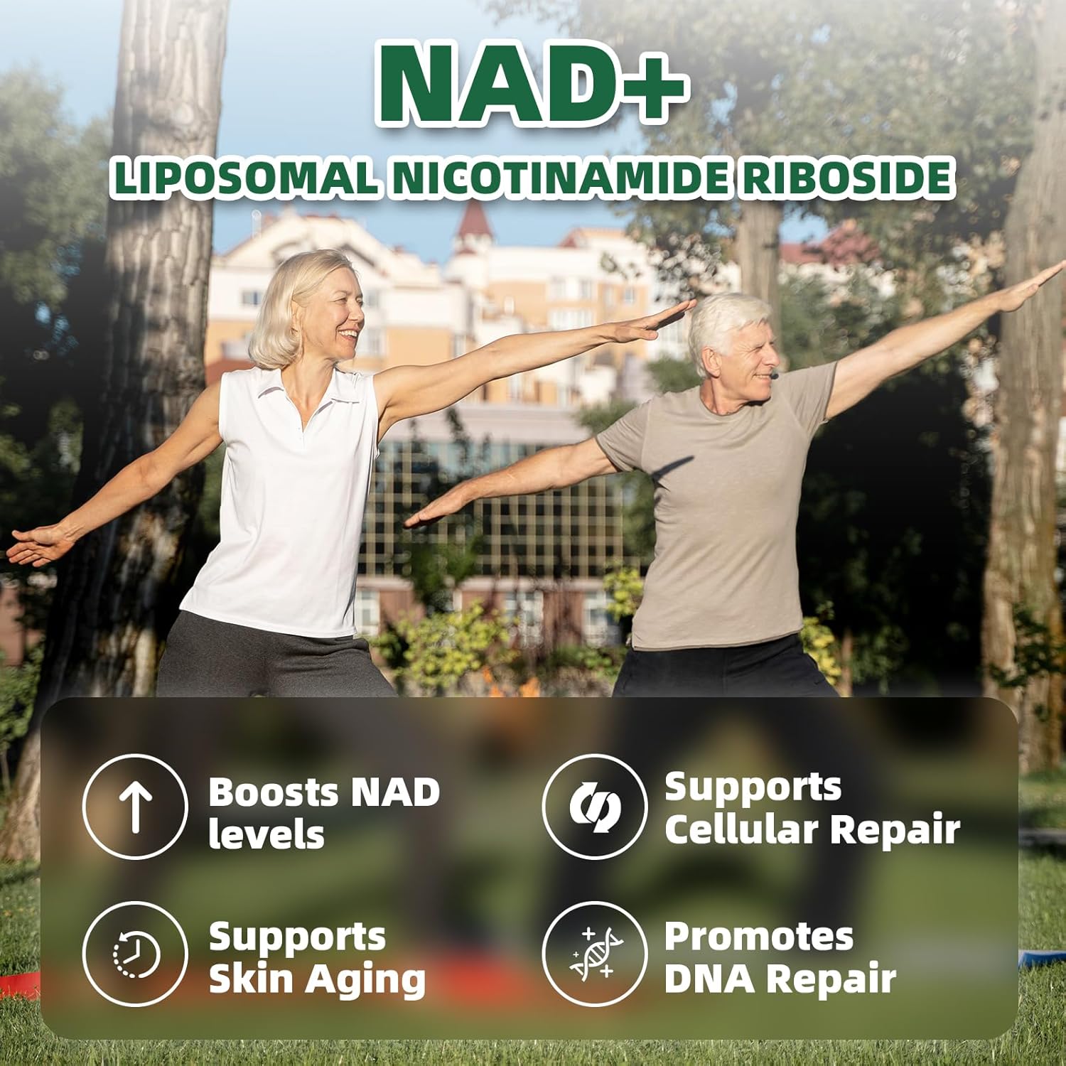 NAD+ Supplement - Liposomal Nicotinamide Riboside Supplement, NAD Nicotinamide Riboside Resveratrol 900mg for Anti-Aging, Energy, 80 Capsules, - Image 8