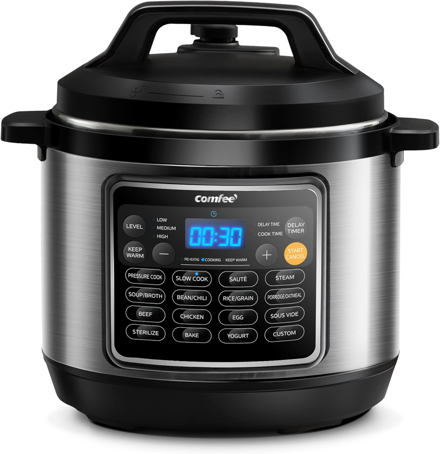 COMFEE’ 16 in 1 Electric Pressure Cooker Instant Multi Cooker Olla de Presion Non-Stick Pot Yogurt Maker Rice Cooker Slow Cooker Sauté Steamer 8 Quarts for Family Feast - Image 2