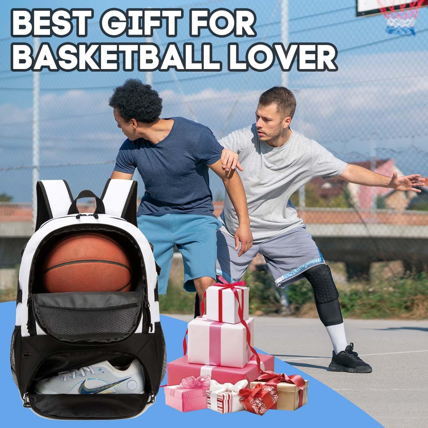 Basketball Bag Backpack, Large Capacity Sports Equipment Bags for Basketball, Soccer, and Volleyball. - Image 8