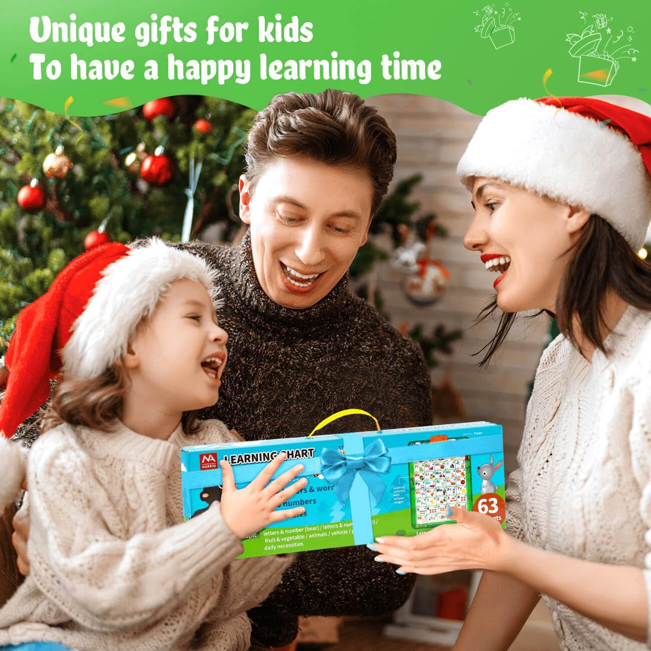 Educational Toys for 2 3 Year Old Boys Gifts: Interactive Alphabet Wall Chart Learning ABC Poster for Toddlers Ages 1-3, Christmas Birthday Gifts for Girls 2-4 - Image 7