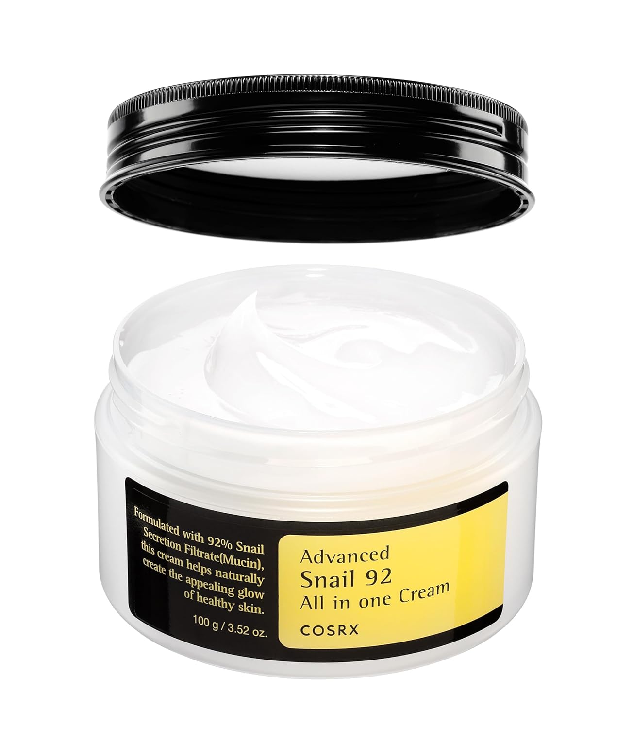 COSRX Snail Mucin 92% Face Moisturizer, 3.52 Oz, Lightweight Moisturing Cream for Soft, Glowy Skin, Korean Skin Care, Korean Moisturizer Face Cream - Image 2