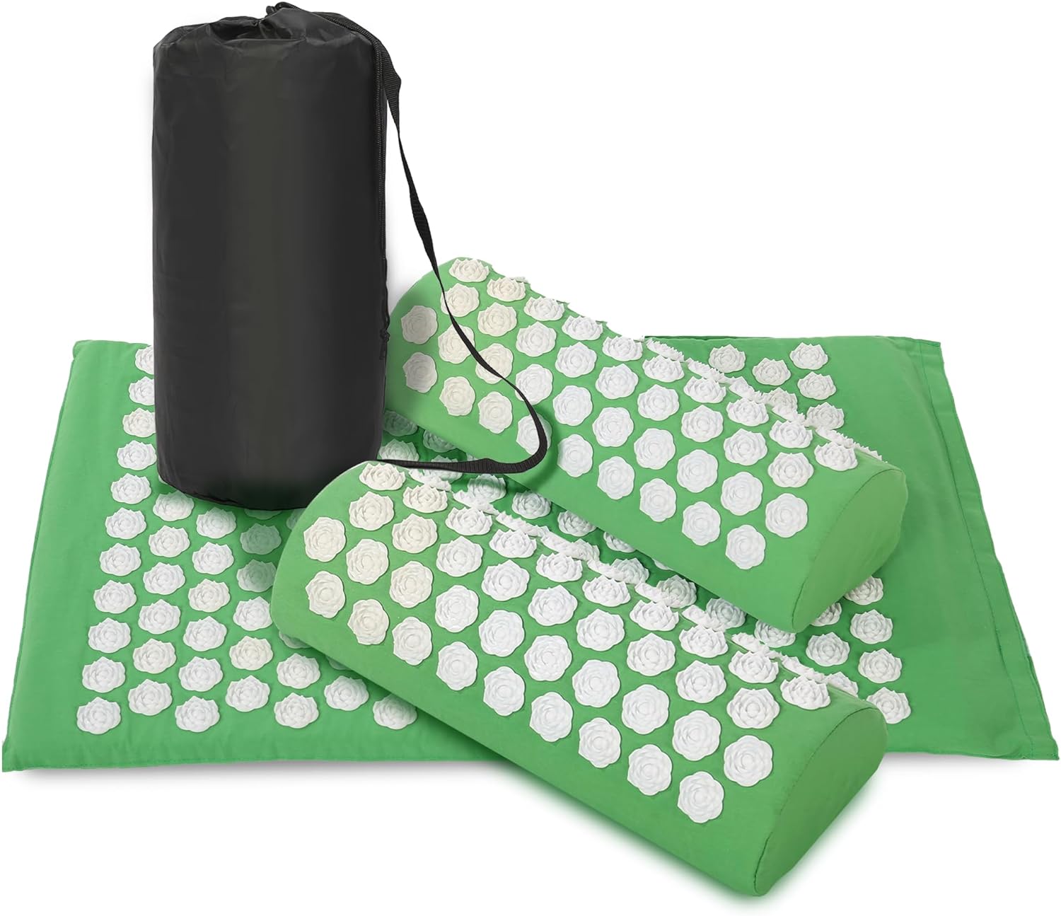 PAALCO Acupressure Mat - Acupuncture Mat with 2 Pillows Massage Mat Set for Pain Relief Relieving Back and Neck Pain Acupressure Tool - Image 2
