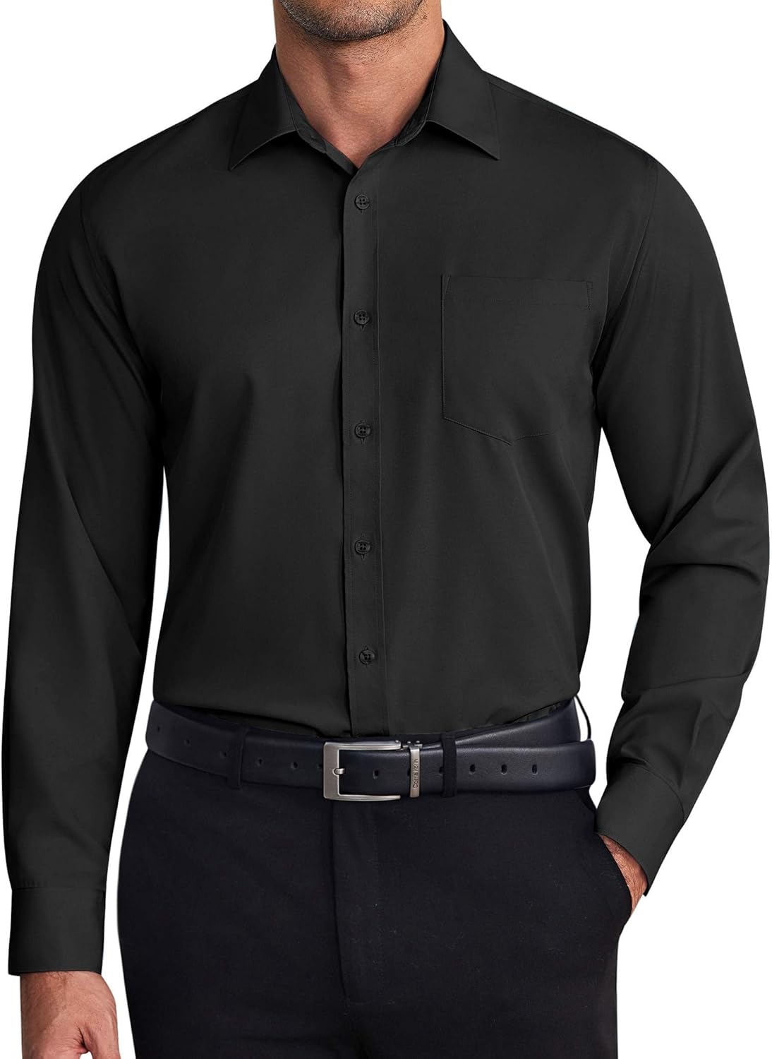 COOFANDY Mens Dress Shirts Wrinkle Free Long Sleeve Button Down Shirt Formal Business Shirts - Image 2