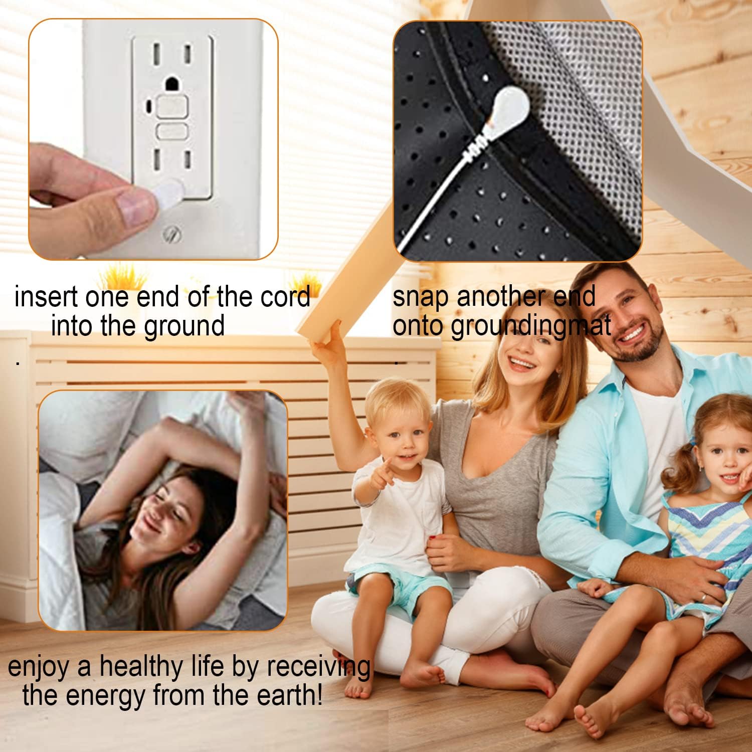 Grounding Mat for Bed, Grounding Mattress Cover Pad for Improve Sleep, Conductive Carbon Leatherette Earth Mat Grounding Pad (27 * 78inch) - Image 6