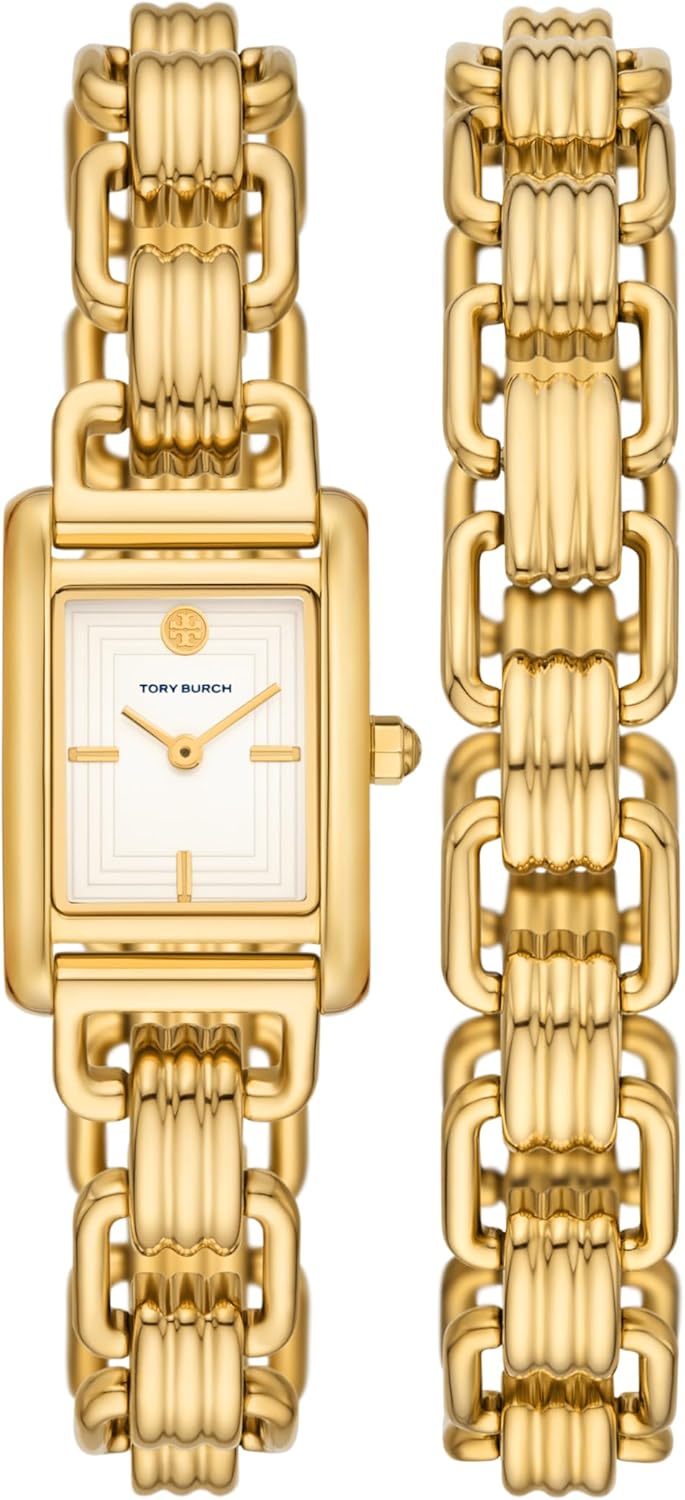 Tory Burch Women's Eleanor Mini Double Wrap Stainless Steel Bracelet Watch - Image 7