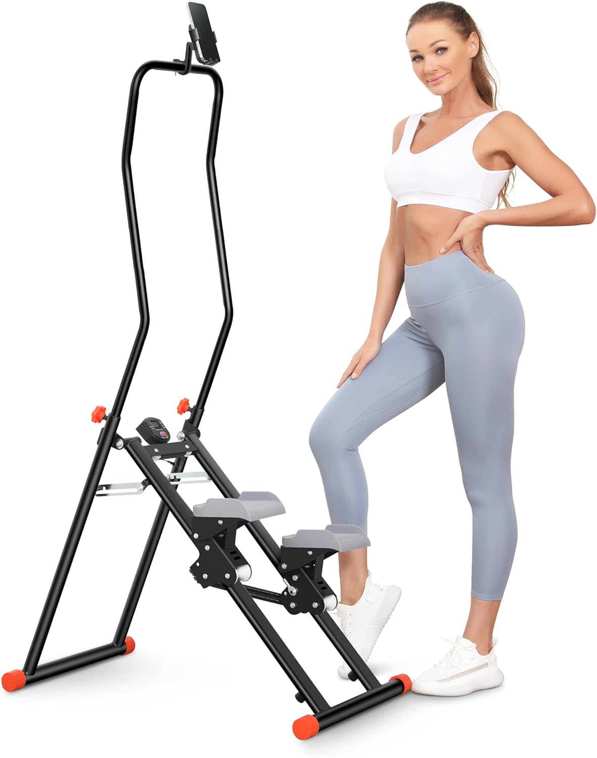 Stair Stepper Resistance Adjustable Vertical Climber Machine Ab Glute and Leg Home Cardio Exerciser - Image 2