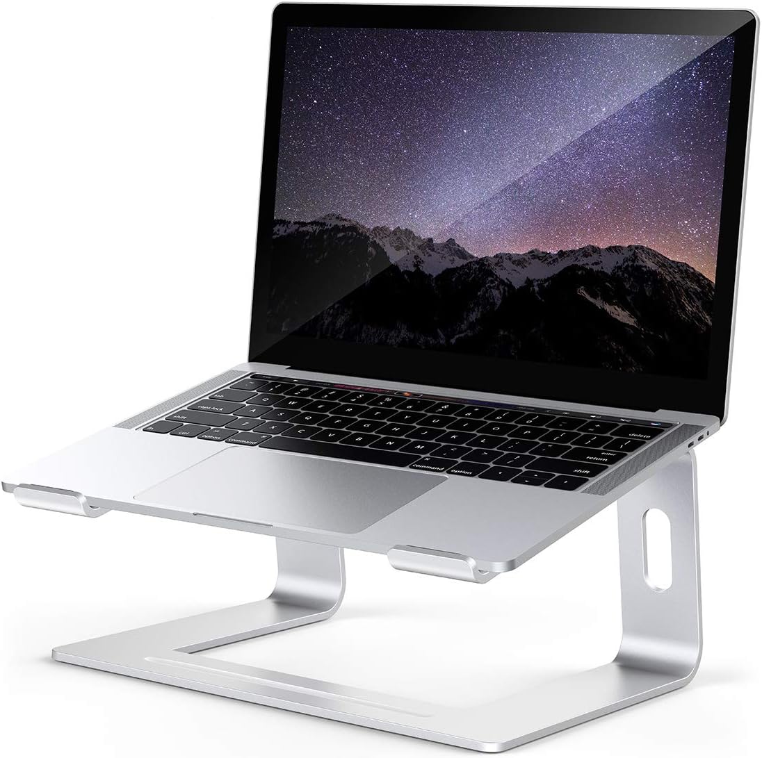 Laptop Stand for Desk, Detachable Laptop Riser Notebook Holder Stand Ergonomic Aluminum Laptop Mount Computer Stand, Compatible with MacBook Air Pro, Dell XPS, Lenovo More 10-18" Laptops - Image 2