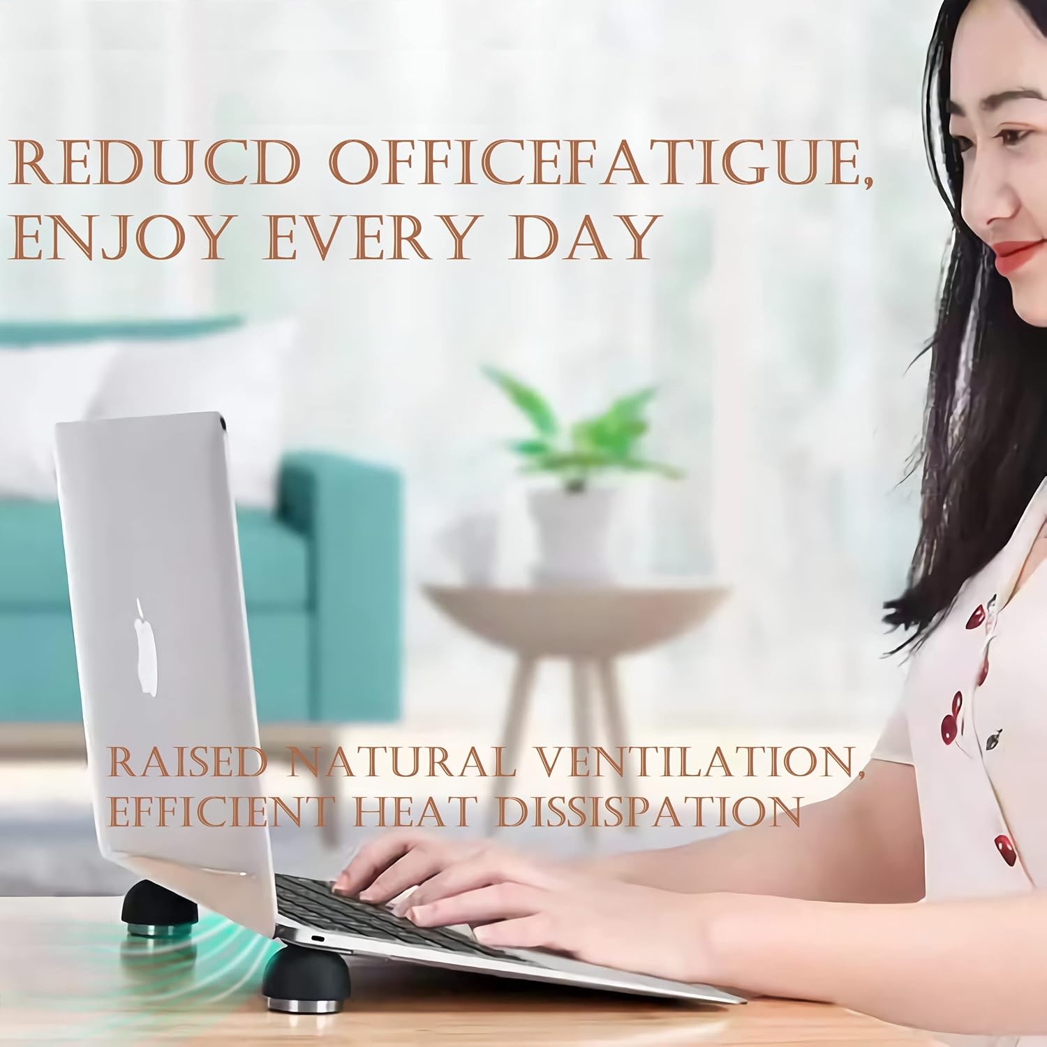 Laptop Cooling Pad,Portable Magnetic Laptop Cooling Stand Laptop Computer Small Invisible Cooler Ball - Image 3