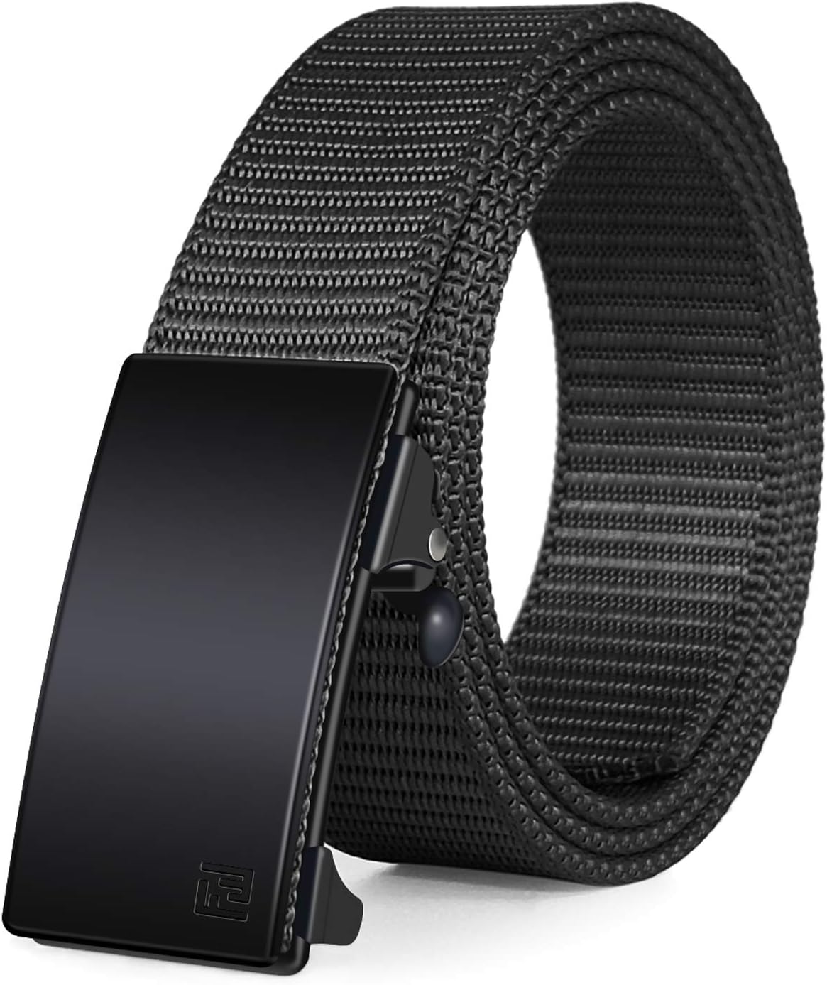FAIRWIN Men's Ratchet Web Belt,1.25 inch Nylon Automatic Buckle Belt,No Holes Invisible Belt for Men - Image 2
