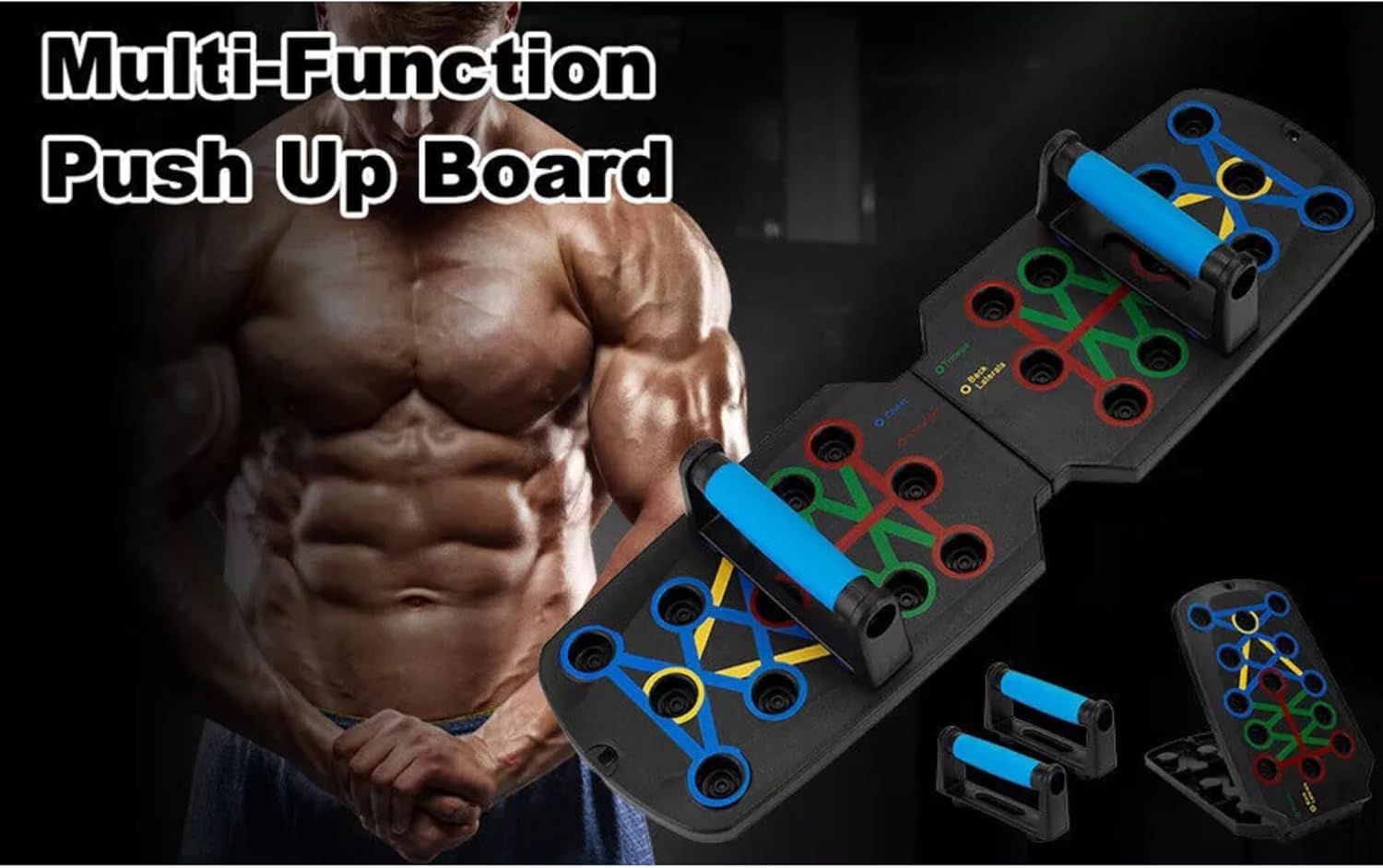 28 in 1 Push Up Rack Board System Fitness Workout Train Home Gym Exercise Stands - Image 4