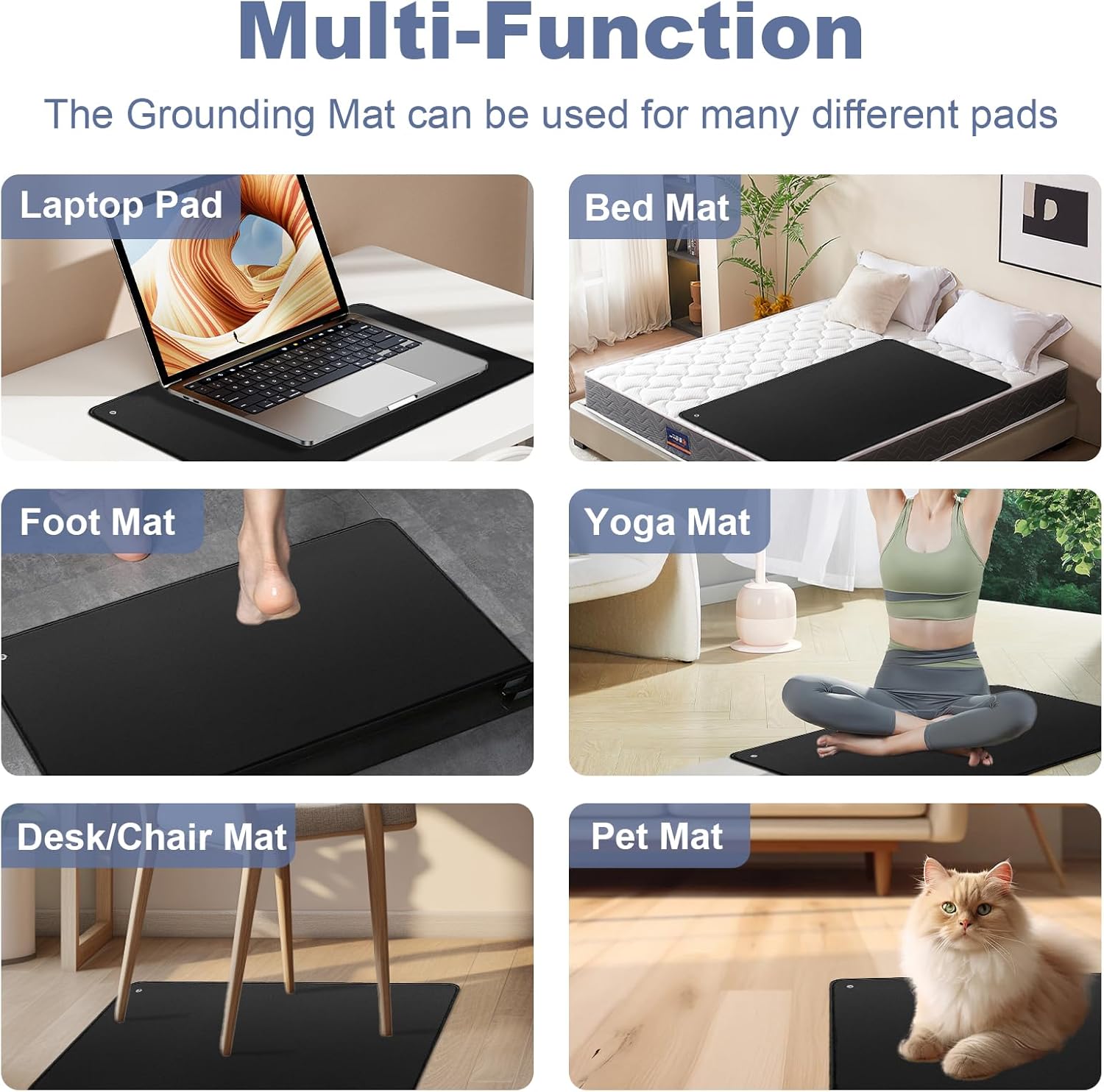 Grounding Mat 35.4x23.6 inches, Grounding Sleep Mat, Grounding Pad for Bed, Universal Grounding Foot Mat for Reduce Pain and Inflammation, Relieve The Stress and Keep Healthy - Image 6