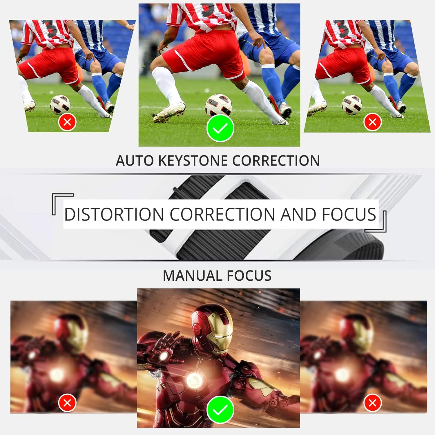 AKASO WT50 Mini Projector with WiFi and Bluetooth, 1080P DLP Portable Movie Projector Home and Outdoor, Built-in Battery & Android System, Cookie Projector for iPhone and Phone - Image 7