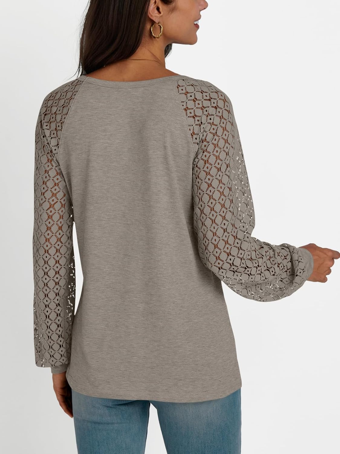 AUTOMET Womens Long Sleeve Shirts Casual Tops Dressy Outfits Fall Fashion Blouses Lace Clothes Y2k - Image 5