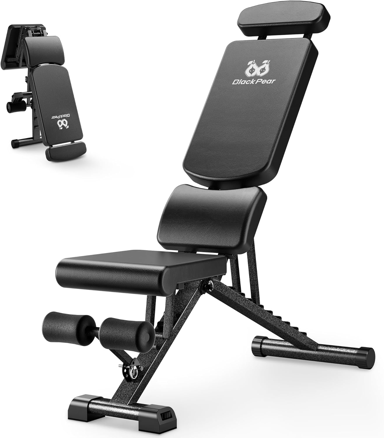 Adjustable Weight Bench for Home Gym with Headrest - Foldable Workout Bench Press, 800lb Capacity for Exercises Incline Flat Decline Sit-Ups - Image 2