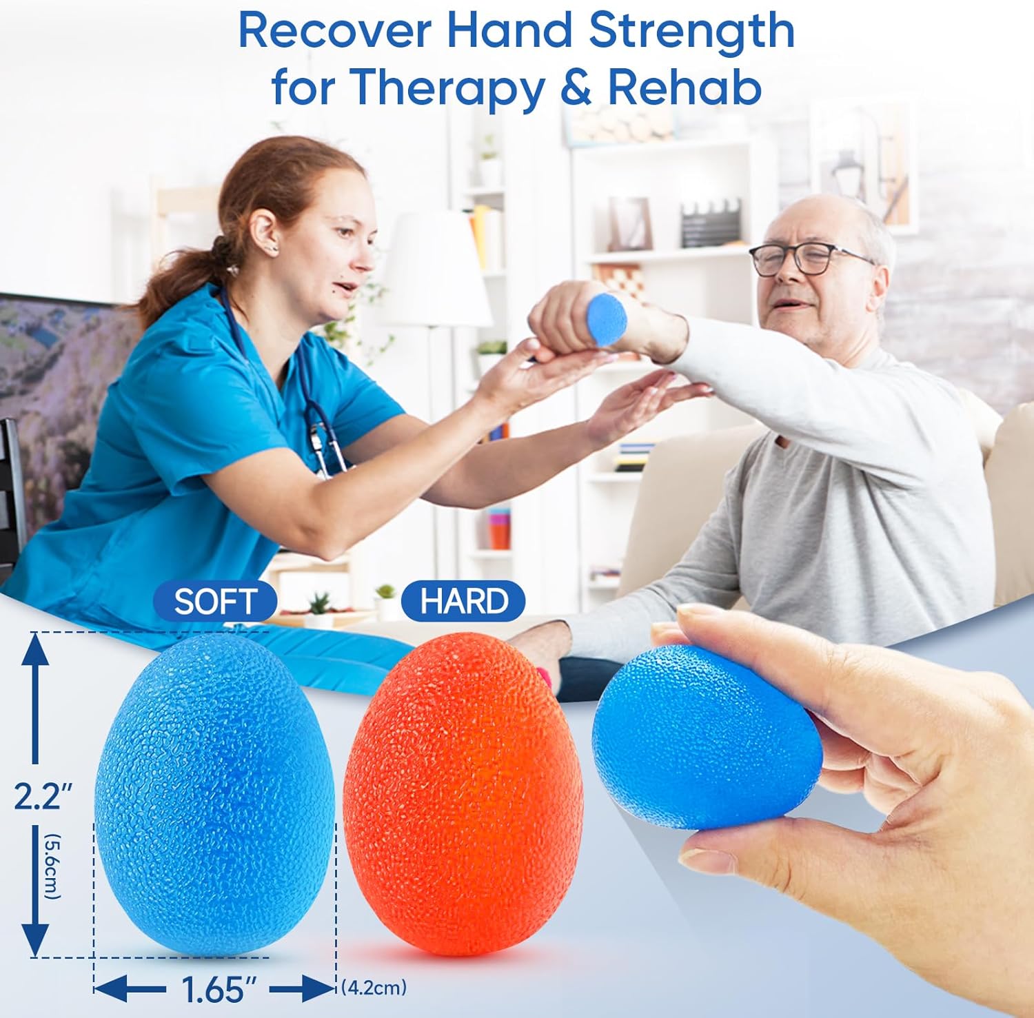 FitBeast Hand Grip Strengthener Set, 9-Piece Finger Exerciser & Stress Relief Kit–Includes Grip Rings, Stress Balls, Finger Stretchers for Strength, Flexibility, Rehab & Pain Relief - Image 6