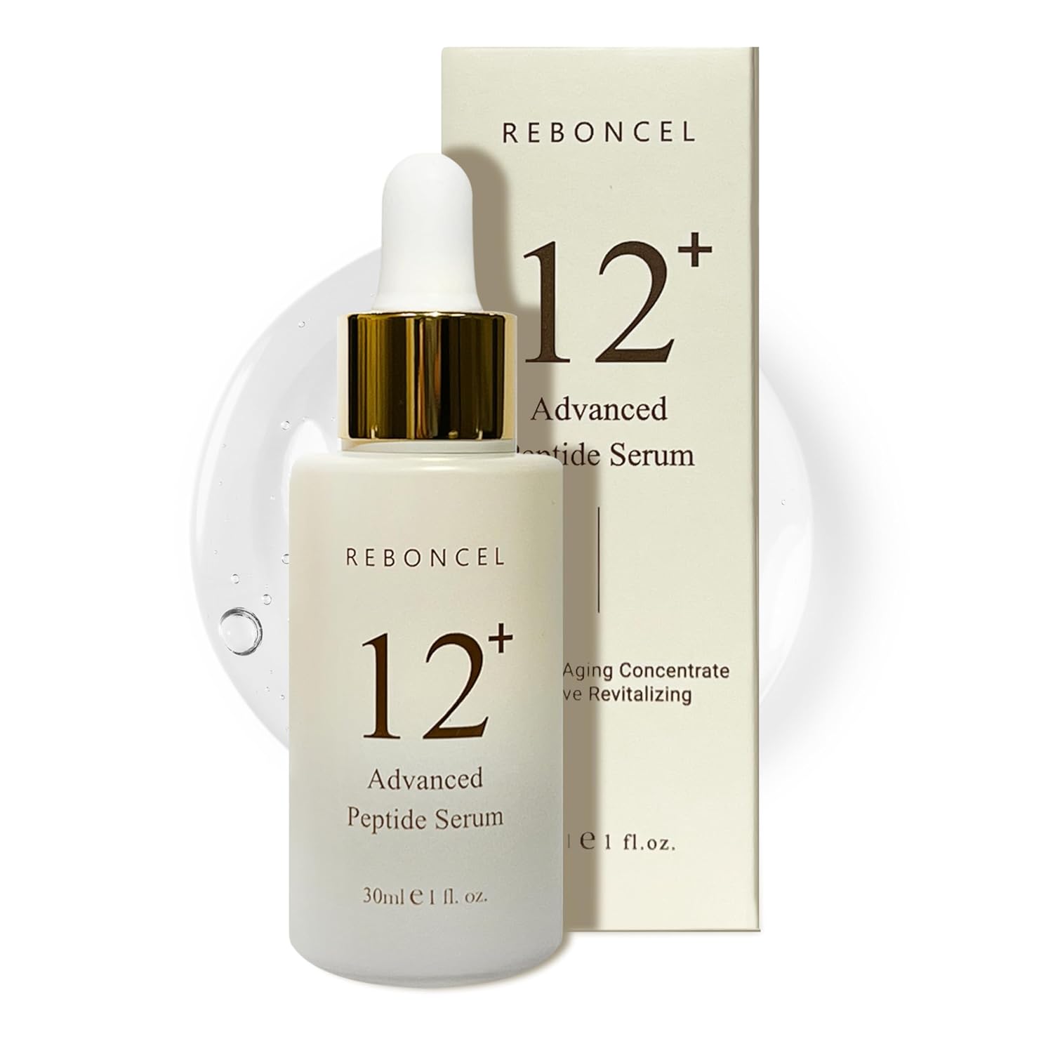 12+ Advanced Peptide Collagen Serum for Wrinkles, Elasticity, Korean skincare Anti-aging concentrated face serum (1 Fl.oz, 30mL) - Image 2