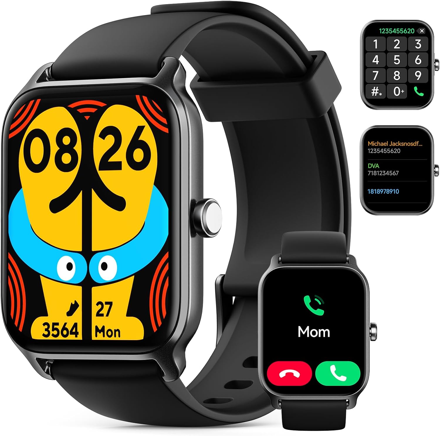 Smart Watch for Women Men, Smartwatch 1.8'' Alexa Built-in Fitness Tracker IP68 Waterproof Watch for Women Compatible for Android & iOS with Bluetooth Calls, IP68 Heart Rate/Sleep/SpO2 Monitor, 110+ - Image 10