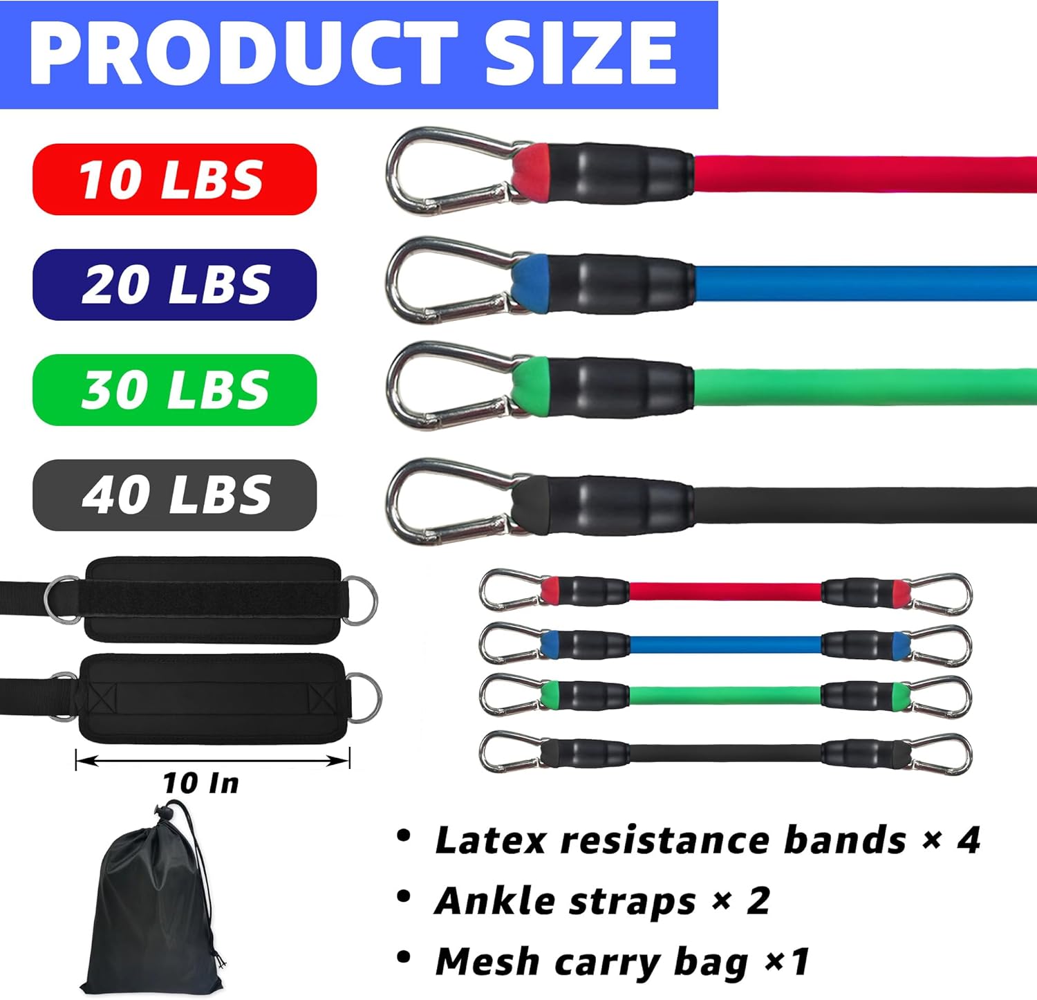 Fitness Ankle Straps for Cable Machine, Kickbacks Glute Workouts, Lower Body Exercises, Adjustable Leg Straps with Neoprene Padding Men Women - Image 7