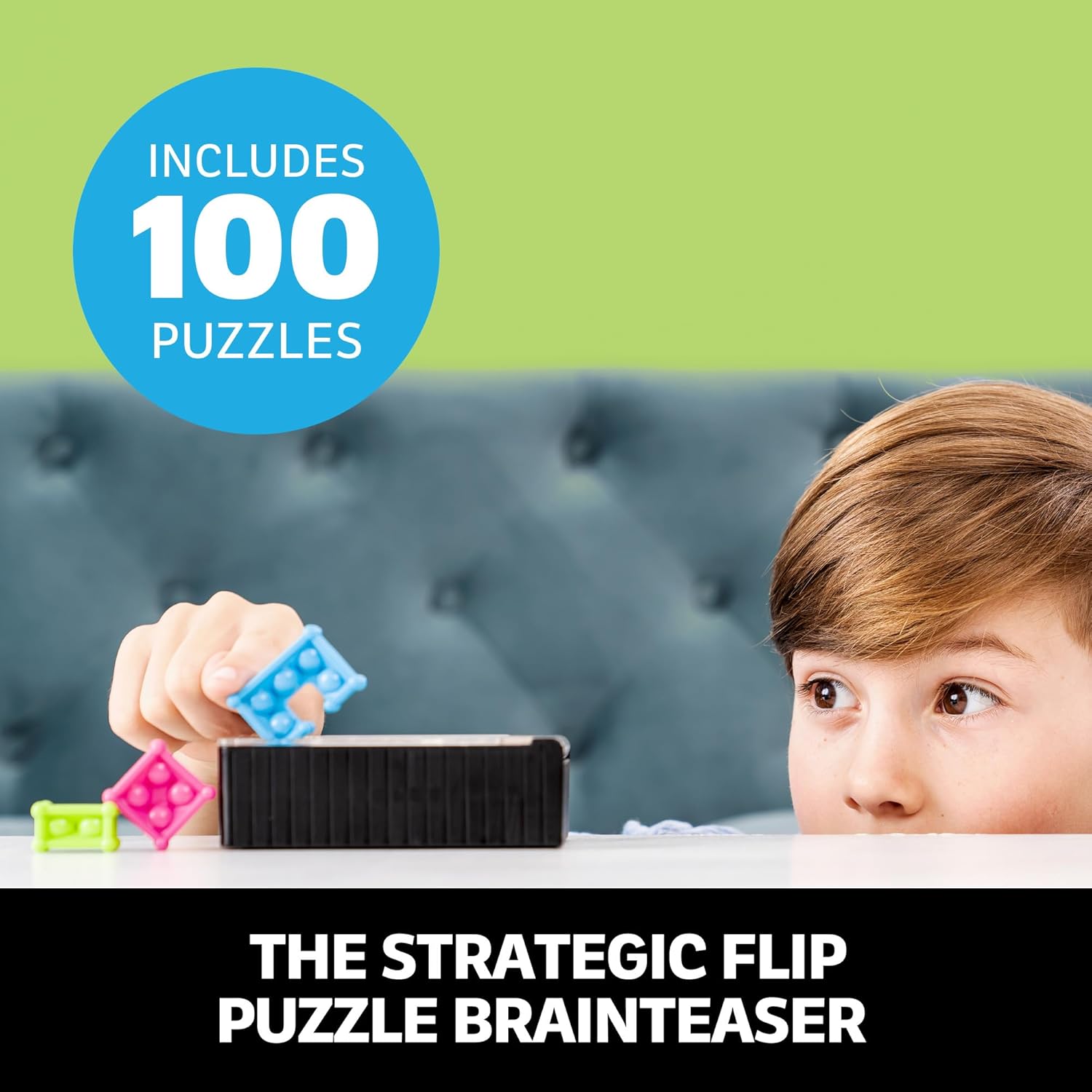 Educational Insights Kanoodle Flip 3-D Brain Teaser Puzzle Game for Kids, Teens And Adults, Featuring 100 Challenges, Ages 7+ - Image 3