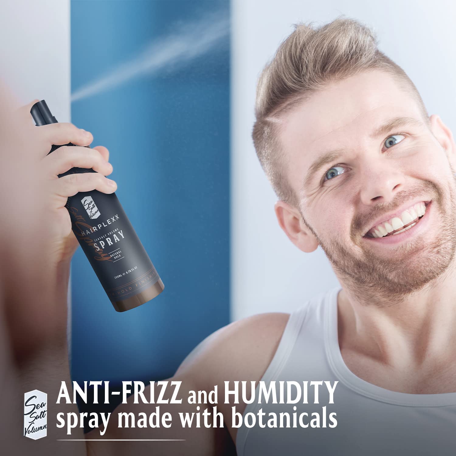 Sea Salt Volume Hair Spray for both Men and Women, Natural Thick and Volumizing Hair Look with Matte Finish and Natural Hold, Paraben Free - 6.76 Fl Oz (Pack of 1) - Image 5