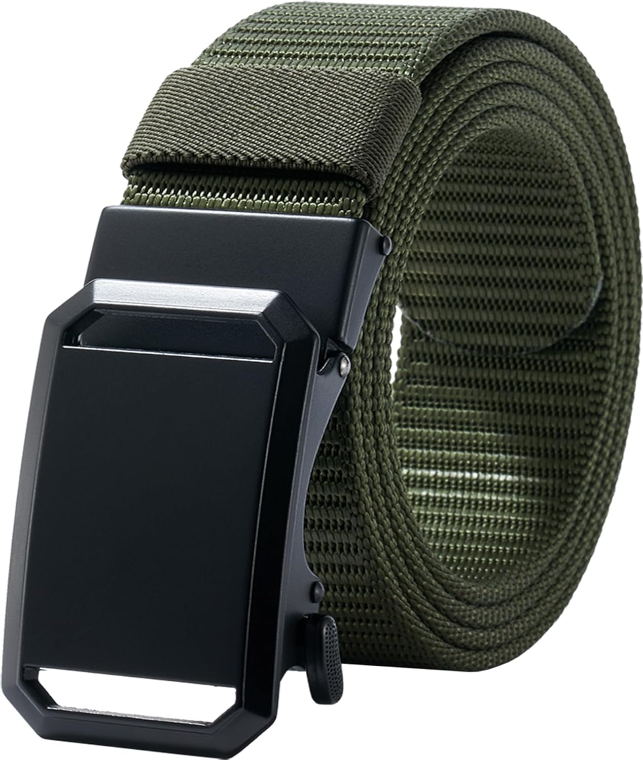 LionVII Ratchet Belts for Men - Fashion Belt Man Nylon Fabric 1 3/8" for Casual Jeans - Adjustable Trim to Fit 27-46" Waist - Image 2
